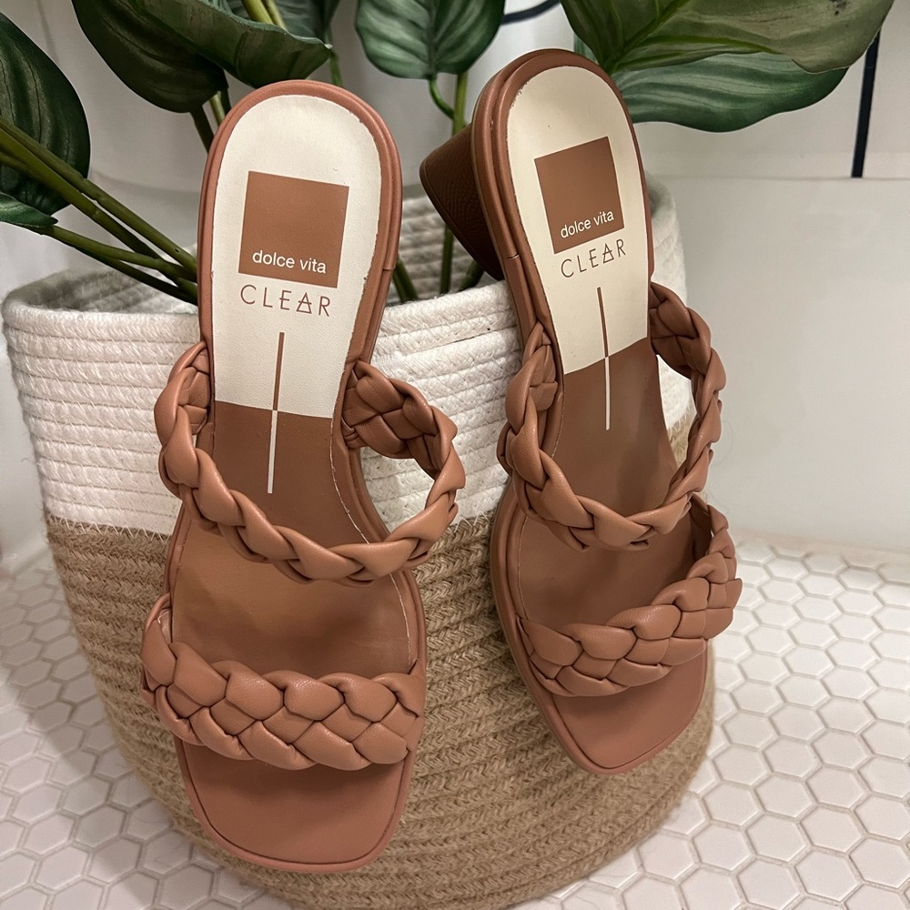 Dolce Vita ‘Clear’ Braided Block Heel